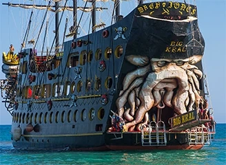 Alanya Big Kral Pirate Ship Boat Trip